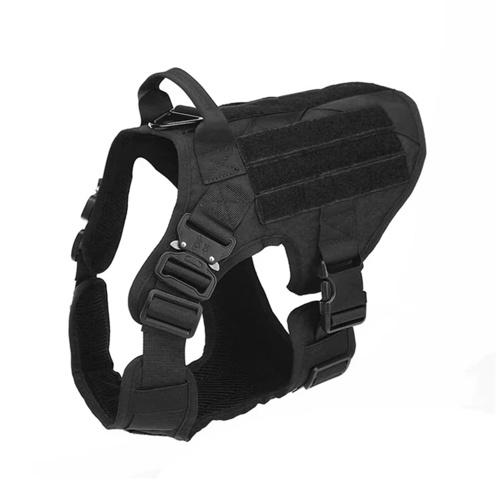 Arnés Táctico y Correa para Perro – Nylon 1000D, Chaleco de Entrenamiento Camuflado