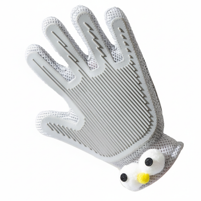 Pet Grooming Glove – Cat & Dog Hair Removal Brush with Massage Comb