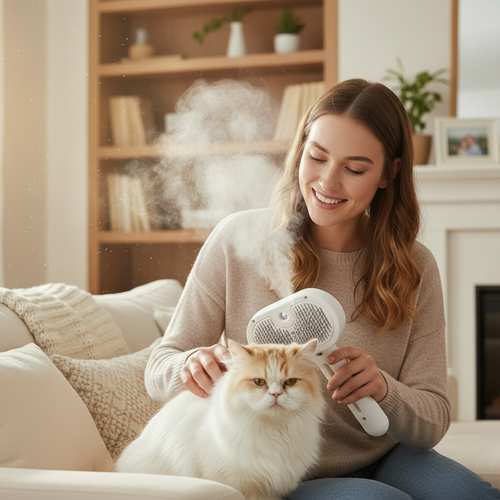 3-in-1 Pet Steam Brush - enhanced original 6