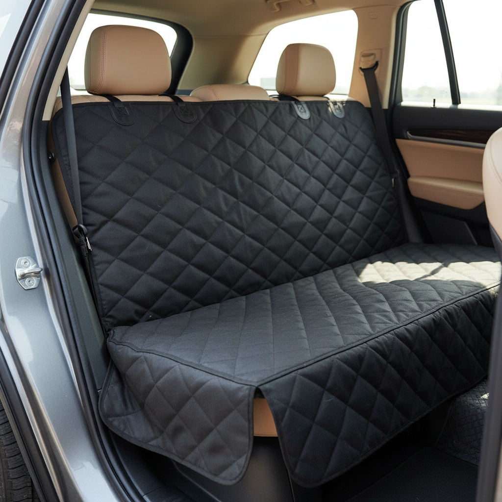 Dog Car Seat Cover - waterproof fabric close-up