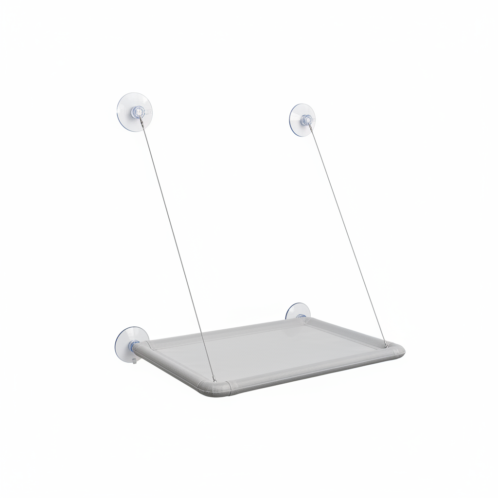 CloudView Cat Window Hammock - white background product photo